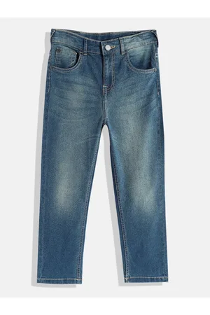 HERE&NOW Boys Slim Fit Clean Look Stretchable Jeans