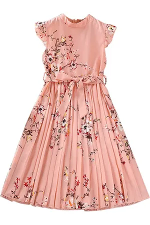 Stylecast Pink Girls Floral Print Maxi Dress