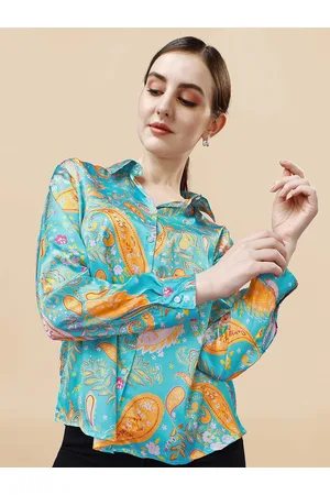 Mirchi Fashion Relaxed Floral Printed Satin Casual Shirt