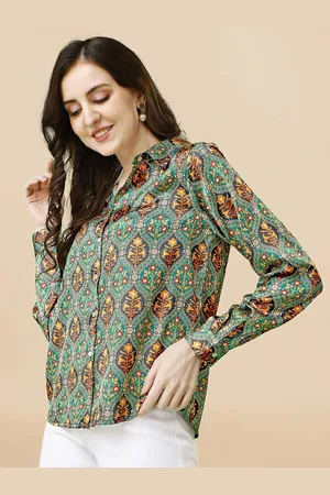 Mirchi Fashion Relaxed Floral Printed Satin Casual Shirt