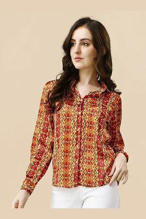 Mirchi Fashion Relaxed Floral Printed Satin Casual Shirt