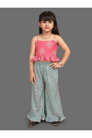 BAESD Girls Printed Top with Palazzos