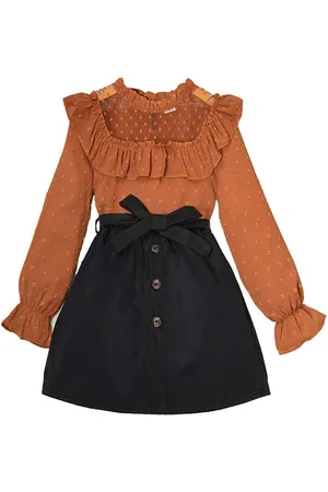 Stylecast Girls Self Design High Neck Clothing Set