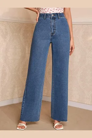 KOTTY Women Jean Straight Fit High-Rise Stretchable Cotton Jeans