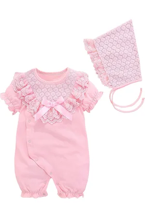 Stylecast Infants Pink Cotton Rompers