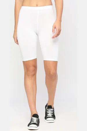 LAASA  SPORTS Women Mid Rise Dri-FIT Skinny Fit Cotton Training or Gym Shorts