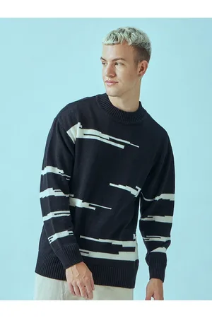 Bewakoof All Over Printed Flatknit Sweater