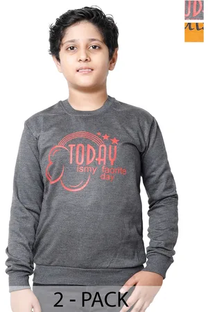 IndiWeaves Boys Pack of 2 Printed Pullover Sweatshirts
