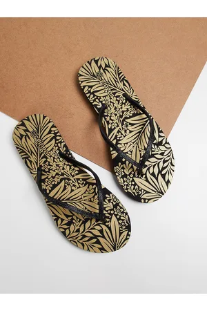Lifestyle Women Printed Rubber Thong Flip-Flops
