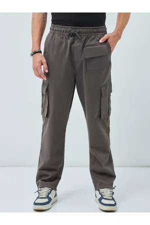 Bene Kleed Light Brown Loose Fit Cotton Parachute Cargo Trousers