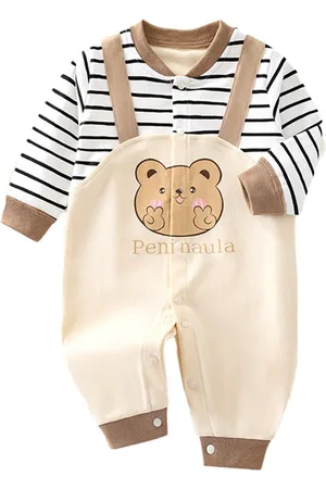 Stylecast Infant Boys Graphic Printed Cotton Rompers
