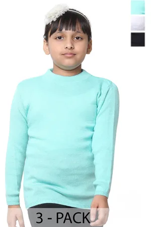 IndiWeaves Girls Pack of 3 Woollen Pullover
