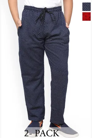 IndiWeaves Boys Pack Of 2 Printed Fleece Track Pants