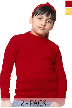 IndiWeaves Girls Pack of 2 Woollen Pullover