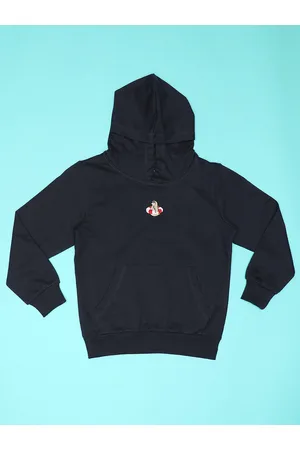HOOP Boys Hooded Neck Long Sleeve Cotton Pullover Sweatshirt