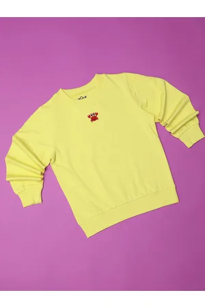HOOP Boys Round Neck Cotton Pullover Sweatshirt