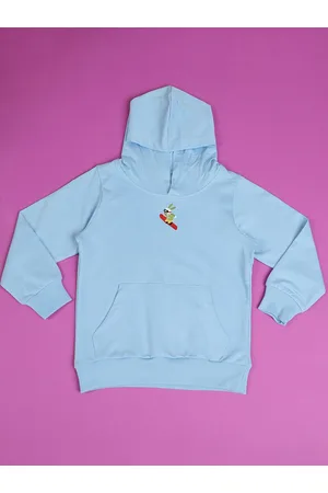 HOOP Boys Hooded Cotton Pullover Sweatshirt