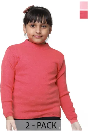 IndiWeaves Girls Pack Of 2 Woollen Pullover