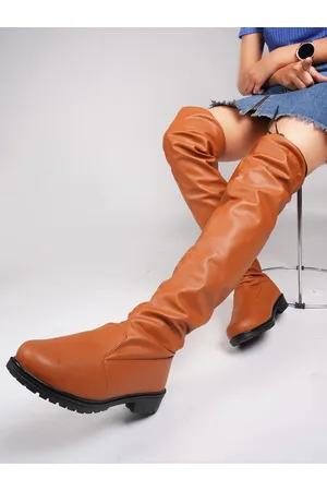 JM Looks Women High-Top Above Knee Length Platform Heel Regular Boots