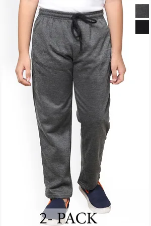 IndiWeaves Boys Pack of 2 Mid-Rise Track Pants