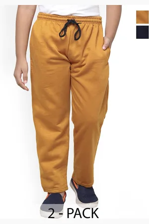 IndiWeaves Pack Of 2 Boys Mid-Rise Fleece Track Pants