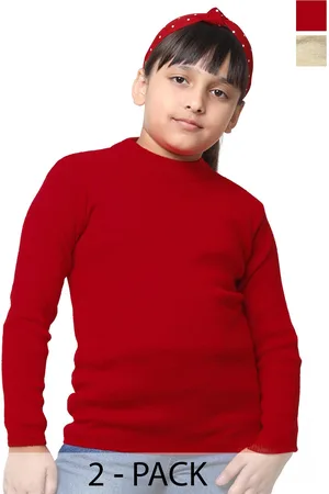 IndiWeaves Girls Pack Of 2 Woollen Pullover