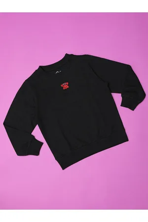 HOOP Boys Round Neck Cotton Pullover Sweatshirt