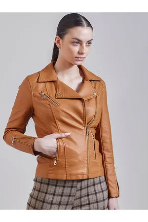 COVER STORY Lightweight Spread Collar Biker Jacket