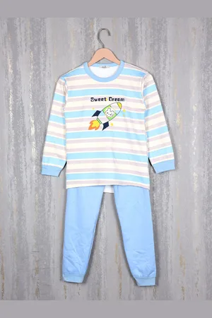 Steele Boys Striped Pure Cotton Tracksuits