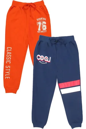 Clothe Funn Boys Pack Of 2 Mid-Rise Cotton Joggers