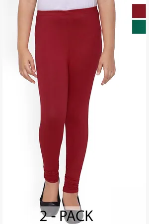 FRENCH KLEIDER Girls Pack Of 2 Pure Cotton Leggings