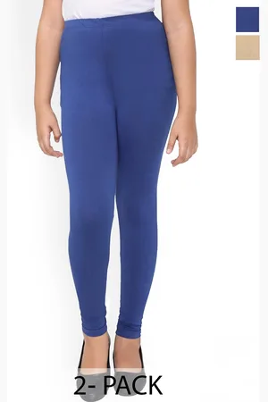FRENCH KLEIDER Girls Pack Of 2 Pure Cotton Leggings