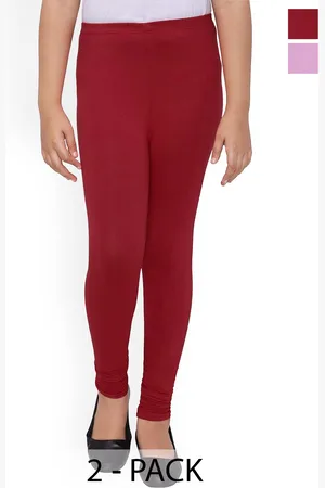 FRENCH KLEIDER Girls Pack Of 2 Pure Cotton Leggings
