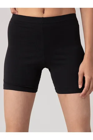 Nykd Women Black Mid Rise Cycling Sports Shorts