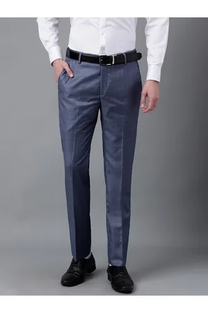 Richlook Men Checked Slim Fit Formal Trousers