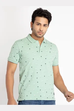 Status Quo Men Plus Size Printed Polo Collar T-shirt