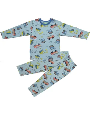 Clothe Funn Boys Vehicle Printed T-shirt With Pyjamas