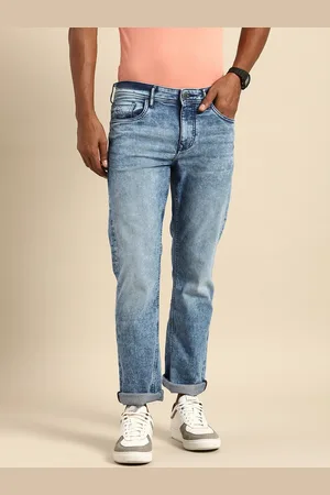 Being Human Men Slim Fit Heavy Fade Stretchable Mid-Rise Jeans