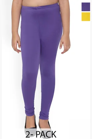 FRENCH KLEIDER Girls Pack Of 2 Pure Cotton Leggings