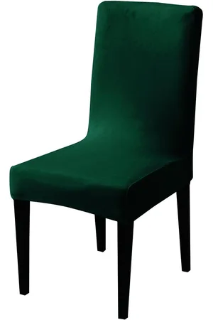 HOKIPO Green 200 GSM Velvet Chair Cover