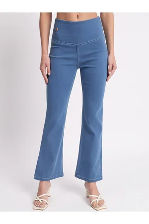 AngelFab Women Relaxed Fit Cotton Denim Jeggings