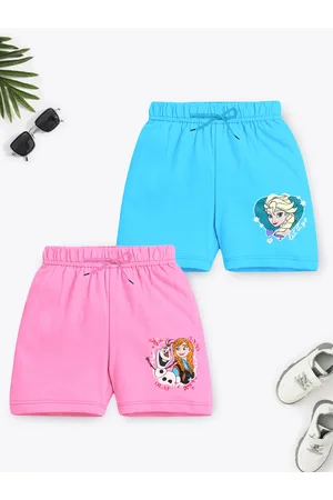 YK Girls Pack of 2 Frozen Princess Shorts