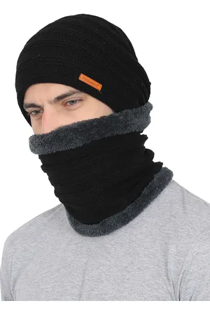 FabSeasons Unisex Black Solid Beanie