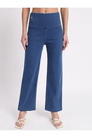 AngelFab Women Relaxed Fit Cotton Denim Jeggings