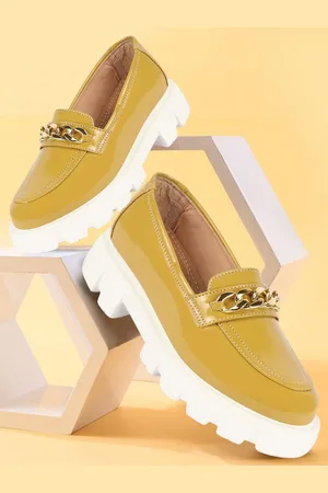 FAUSTO Women Embellished Heeled Lightweight Loafers