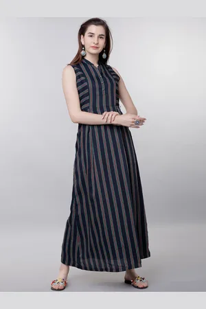 Tokyo talkies women's outlet maxi dark blue dress