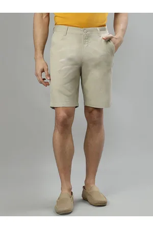 ICONIC Men Mid Rise Pure Cotton Shorts