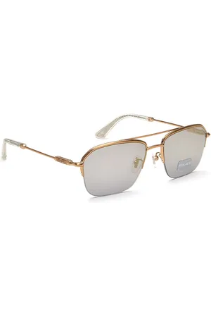 Police Unisex Aviator Sunglasses with UV Protected Lens SPLL18K568FFGSG