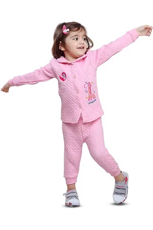 BAESD Kids Quilted Cotton Shirt Collar Top & Bottom Winter Wear