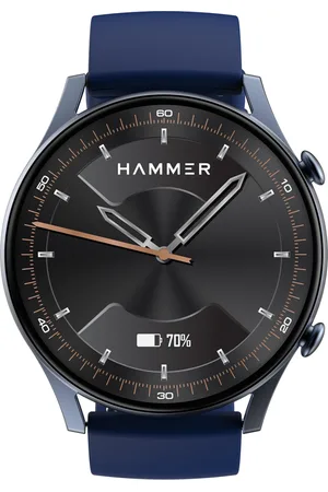 Hämmer Glide 1.43" AMOLED Round Dial Smart Watch with Calling Function Electric Blue